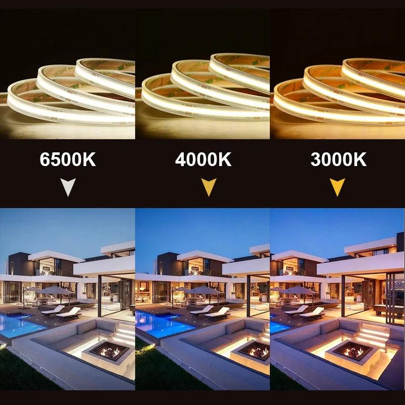 LED Strip COB 480 LEDs/m DC24V IP67 IP20 5М - LEDOF