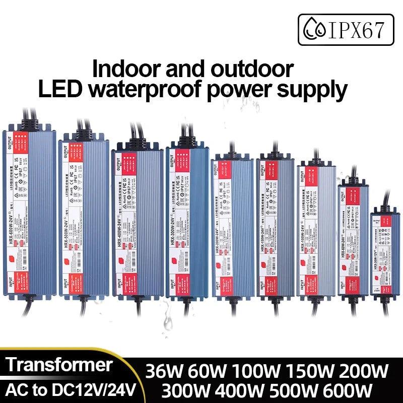 POWER SUPPLY DC 12V 24V IP67 waterproof - LEDOF