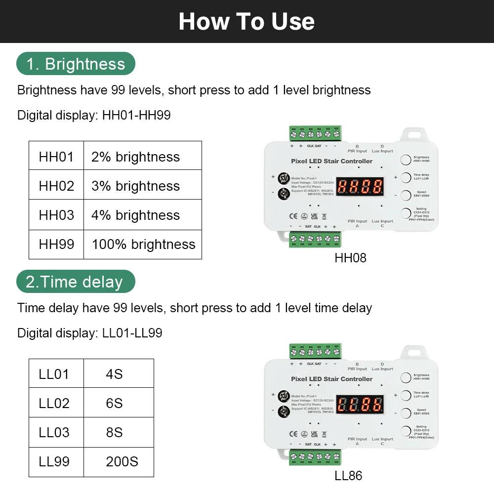 Controller for stairs SET - LEDOF