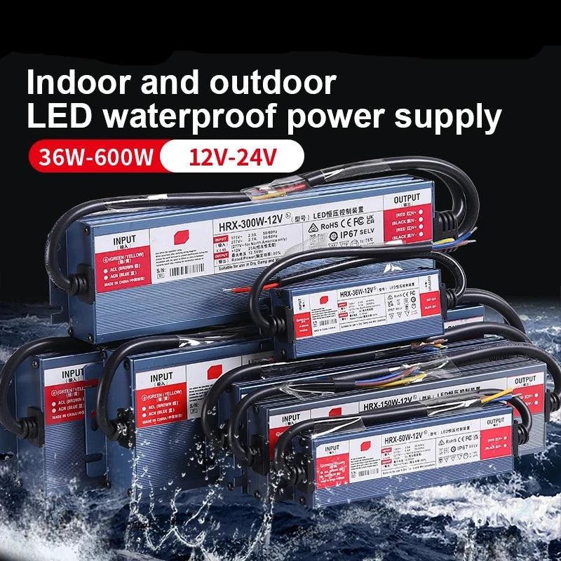 POWER SUPPLY DC 12V 24V IP67 waterproof - LEDOF