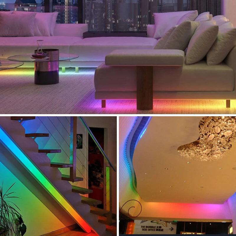 LED Strip COB WS2811 720LEDs RGBIC DC12V 24V IP20 5М - LEDOF
