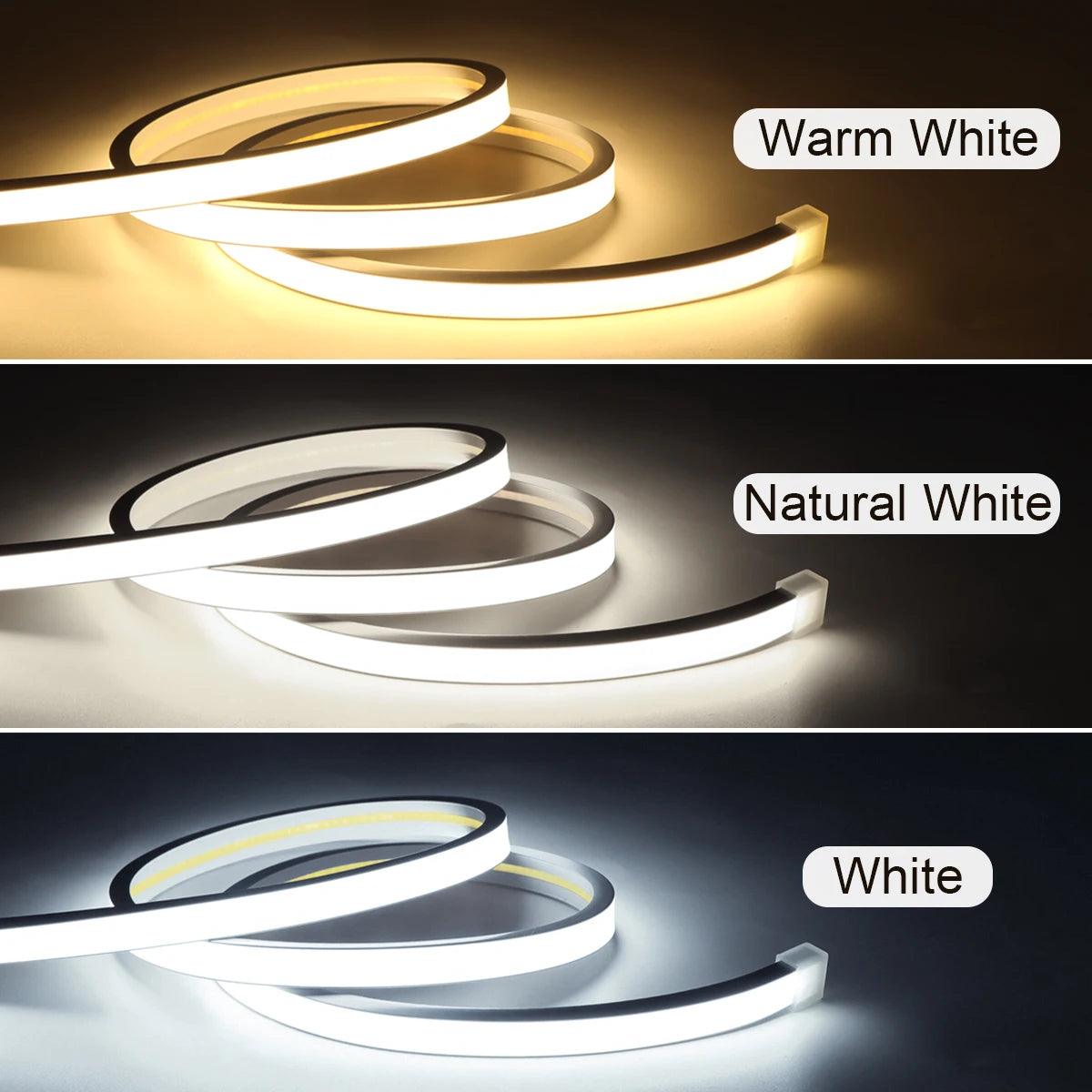 LED Strip COB NEON Touch Sensor 320LEDs/m IP67 SET 5M - LEDOF